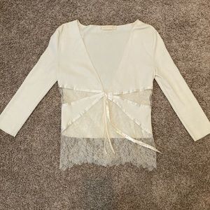 Valentino Cardigan w/Lace Detailing (approx S)